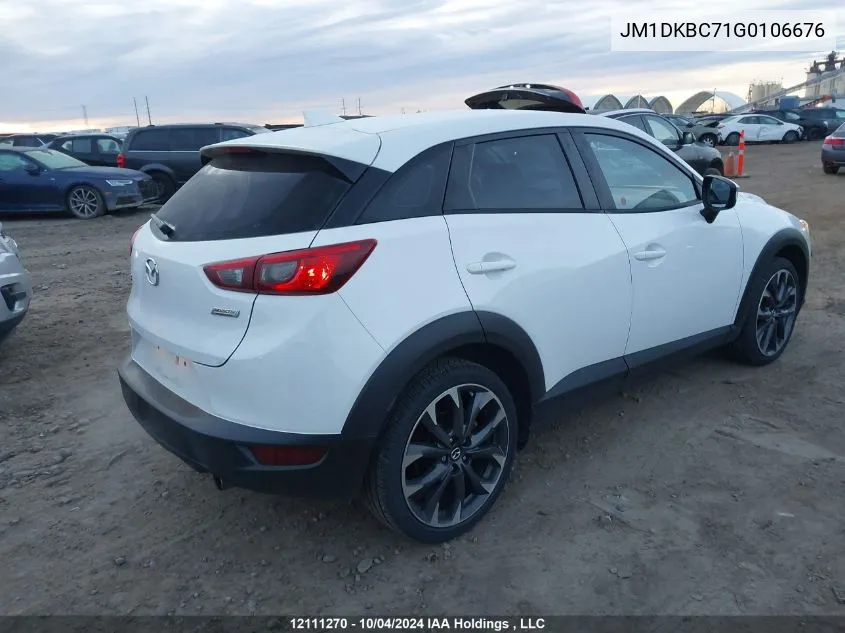 2016 Mazda Cx-3 VIN: JM1DKBC71G0106676 Lot: 12111270