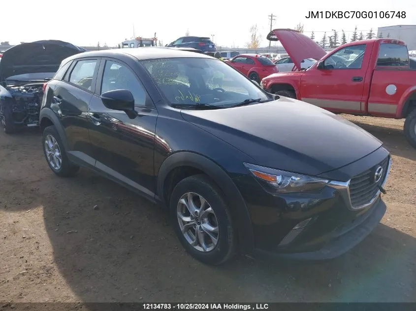 JM1DKBC70G0106748 2016 Mazda Cx-3