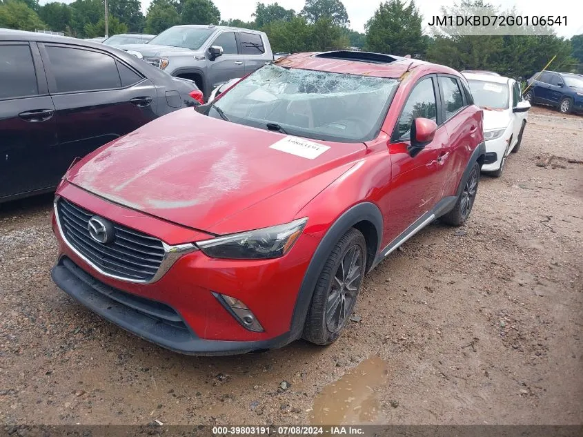 JM1DKBD72G0106541 2016 Mazda Cx-3 Grand Touring