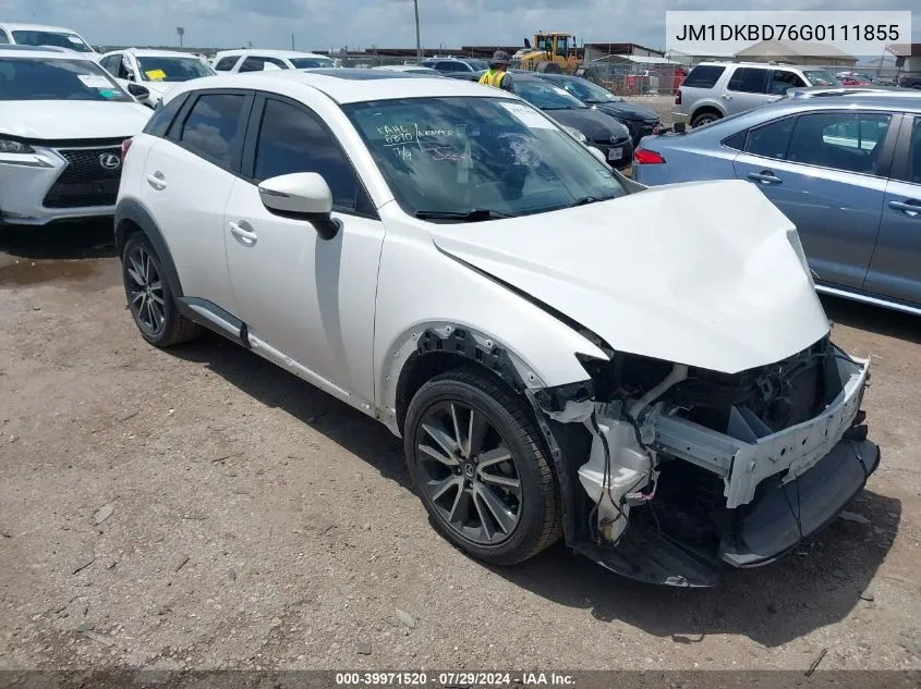 JM1DKBD76G0111855 2016 Mazda Cx-3 Grand Touring