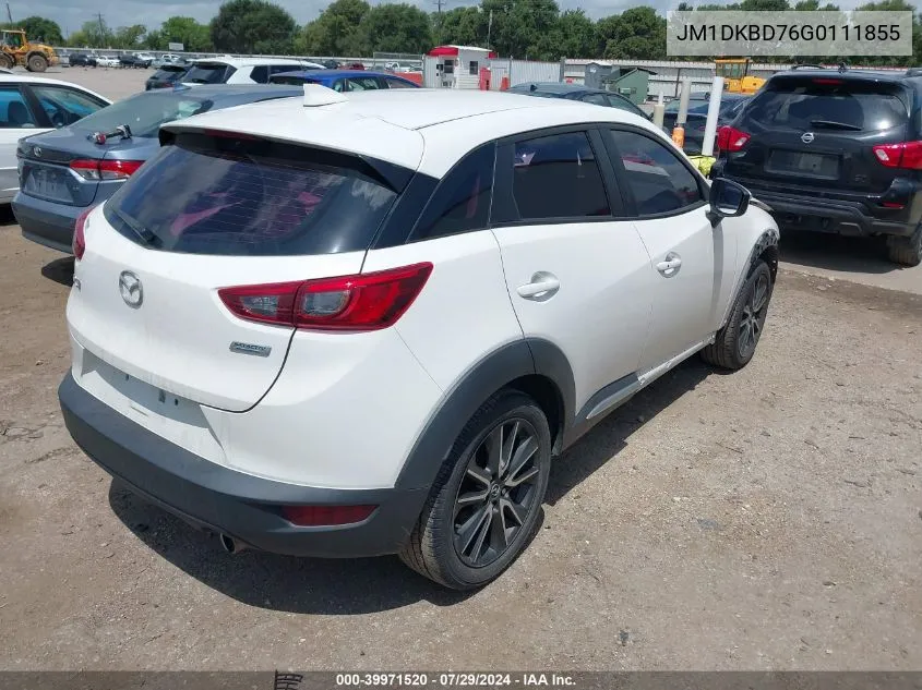 2016 Mazda Cx-3 Grand Touring VIN: JM1DKBD76G0111855 Lot: 39971520