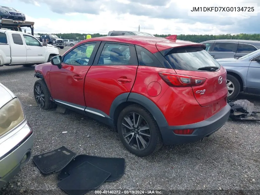 JM1DKFD7XG0134725 2016 Mazda Cx-3 Grand Touring