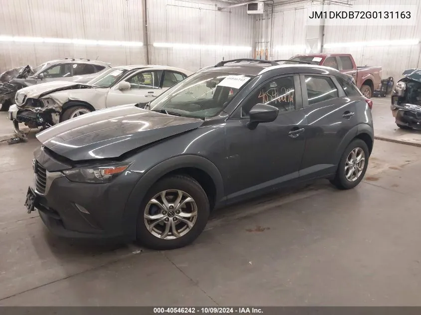 2016 Mazda Cx-3 Sport VIN: JM1DKDB72G0131163 Lot: 40546242