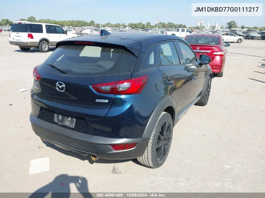 JM1DKBD77G0111217 2016 Mazda Cx-3 Grand Touring