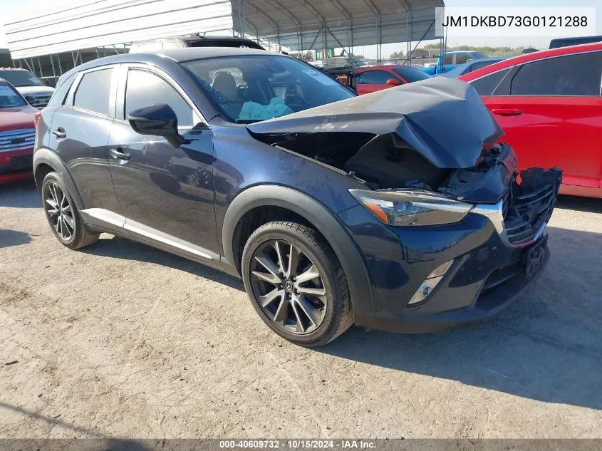 2016 Mazda Cx-3 Grand Touring VIN: JM1DKBD73G0121288 Lot: 40609732