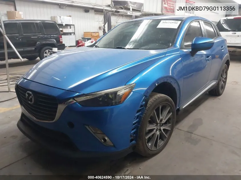 JM1DKBD79G0113356 2016 Mazda Cx-3 Grand Touring