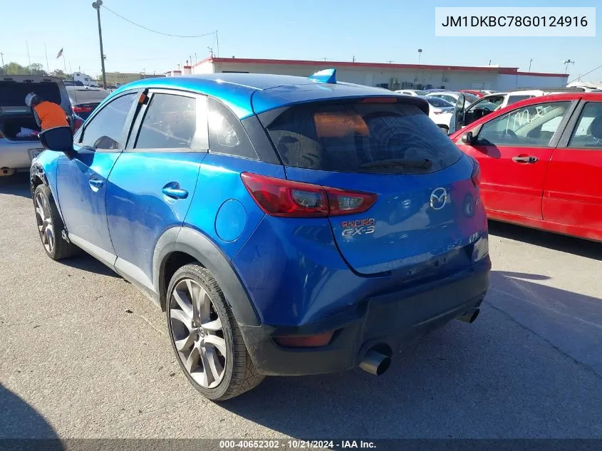 2016 Mazda Cx-3 Touring VIN: JM1DKBC78G0124916 Lot: 40652302