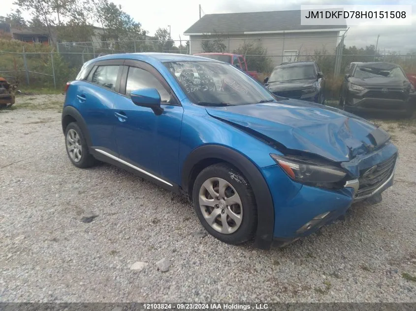 JM1DKFD78H0151508 2017 Mazda Cx-3