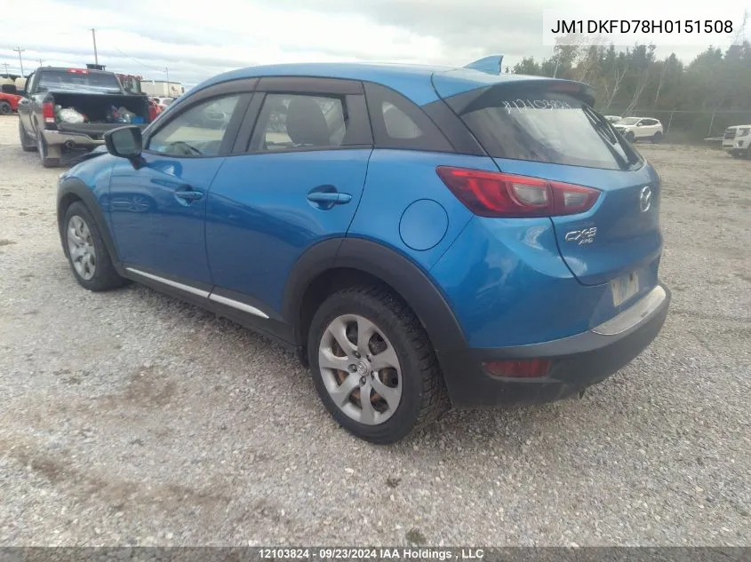 JM1DKFD78H0151508 2017 Mazda Cx-3