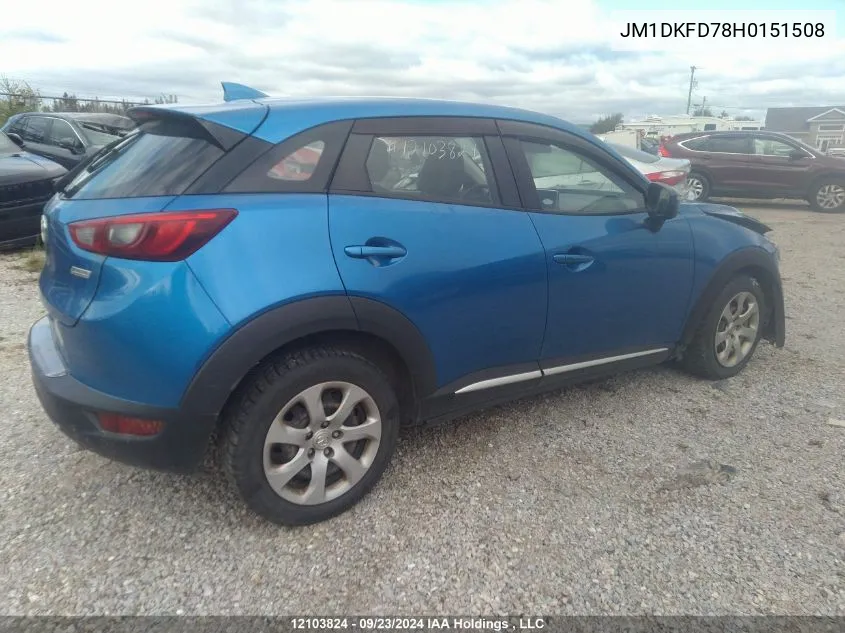 JM1DKFD78H0151508 2017 Mazda Cx-3