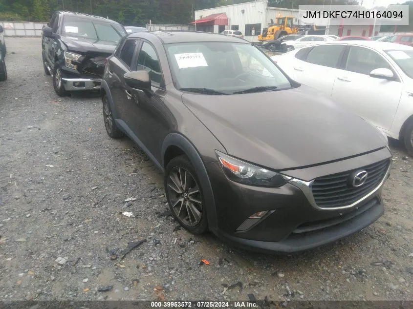 2017 Mazda Cx-3 Touring VIN: JM1DKFC74H0164094 Lot: 39953572