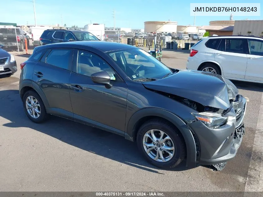 2017 Mazda Cx-3 Sport VIN: JM1DKDB76H0148243 Lot: 40375131