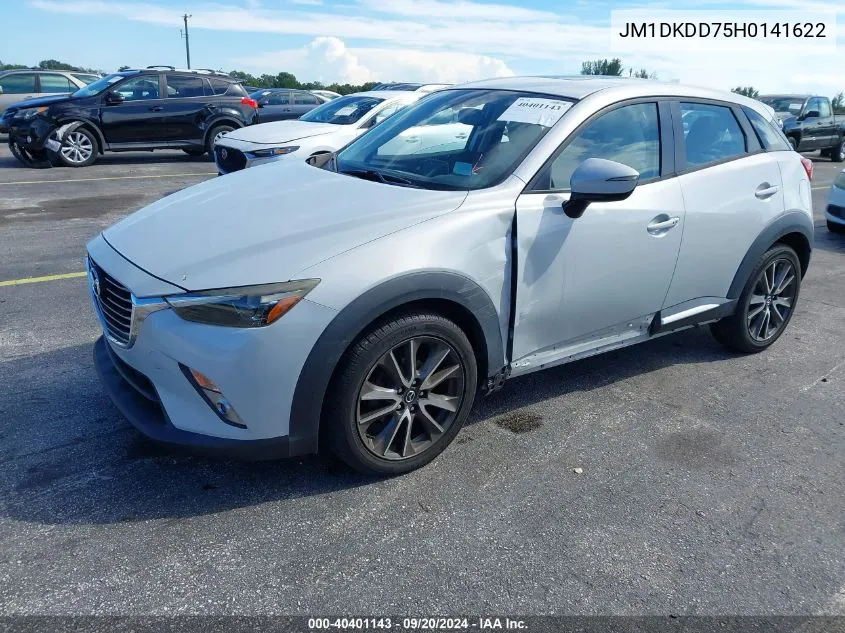 2017 Mazda Cx-3 Grand Touring VIN: JM1DKDD75H0141622 Lot: 40401143