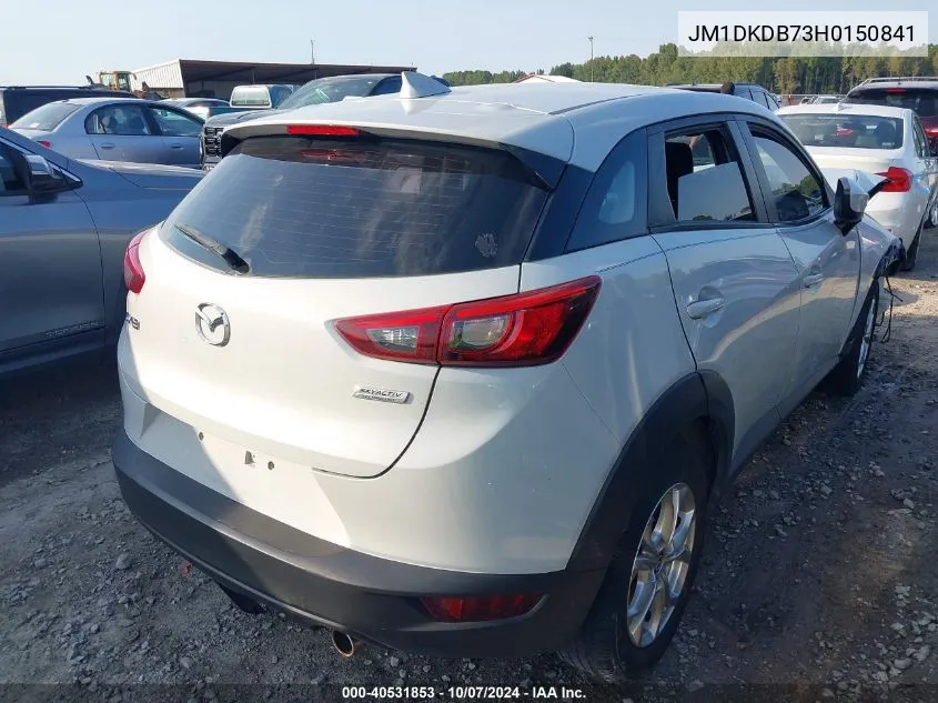 2017 Mazda Cx-3 Sport VIN: JM1DKDB73H0150841 Lot: 40531853