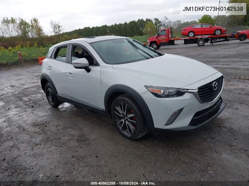 2017 Mazda Cx-3 Touring VIN: JM1DKFC73H0142538 Lot: 40562288