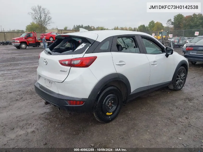 2017 Mazda Cx-3 Touring VIN: JM1DKFC73H0142538 Lot: 40562288