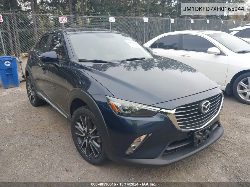 2017 Mazda Cx-3 Grand Touring VIN: JM1DKFD7XH0165944 Lot: 40590616