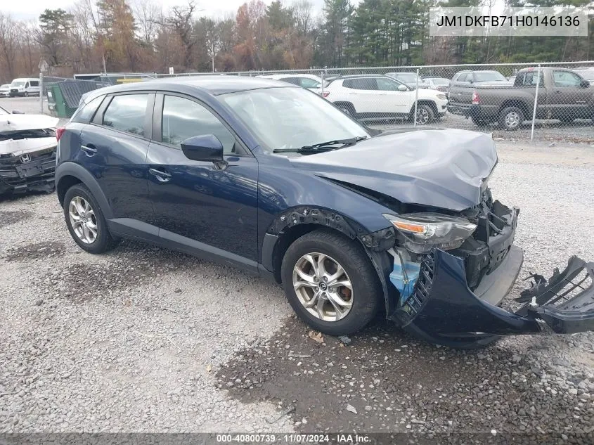 2017 Mazda Cx-3 Sport VIN: JM1DKFB71H0146136 Lot: 40800739