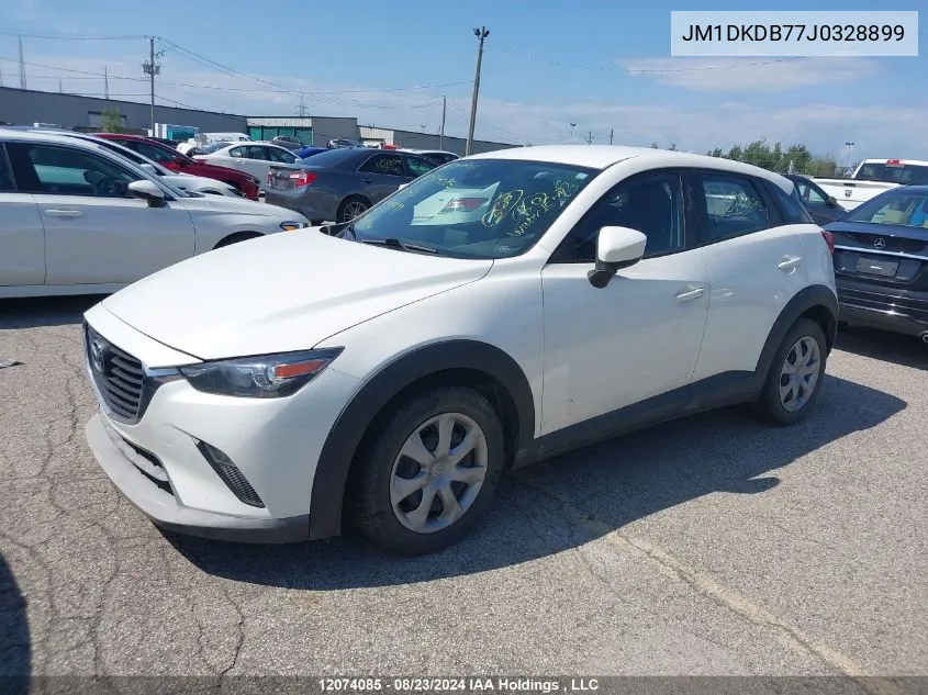 2018 Mazda Cx-3 VIN: JM1DKDB77J0328899 Lot: 12074085