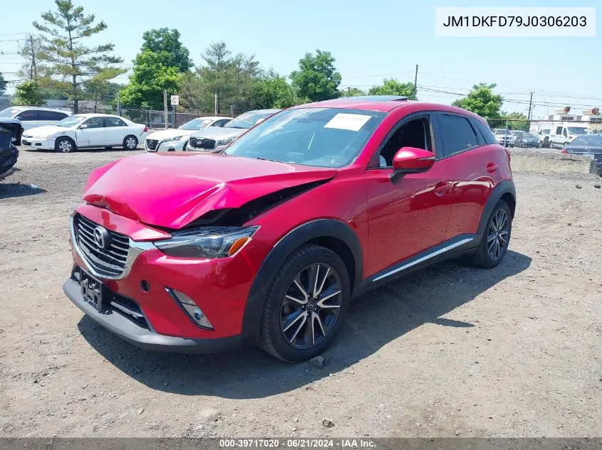 2018 Mazda Cx-3 Grand Touring VIN: JM1DKFD79J0306203 Lot: 39717020