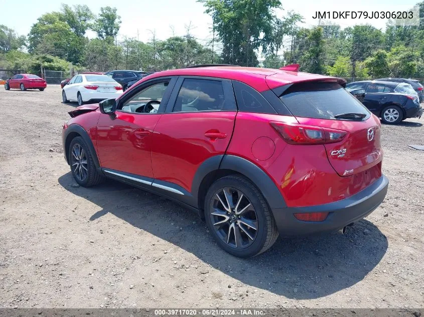 2018 Mazda Cx-3 Grand Touring VIN: JM1DKFD79J0306203 Lot: 39717020