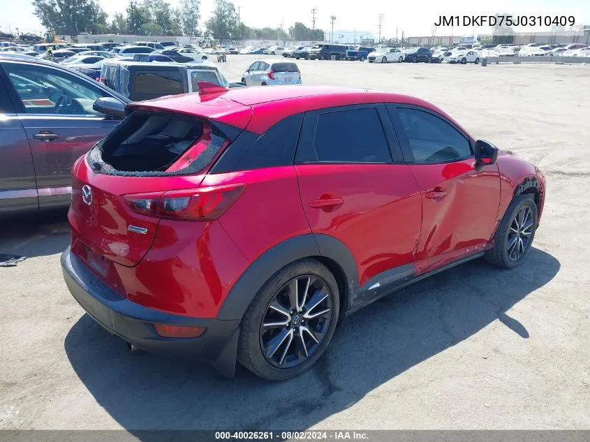 2018 Mazda Cx-3 Grand Touring VIN: JM1DKFD75J0310409 Lot: 40026261