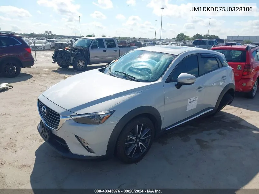 2018 Mazda Cx-3 Grand Touring VIN: JM1DKDD75J0328106 Lot: 40343976