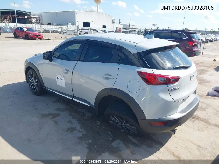 2018 Mazda Cx-3 Grand Touring VIN: JM1DKDD75J0328106 Lot: 40343976