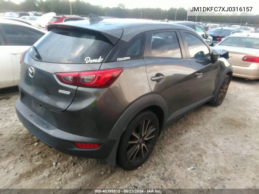 2018 Mazda Cx-3 Touring VIN: JM1DKFC7XJ0316157 Lot: 40395512