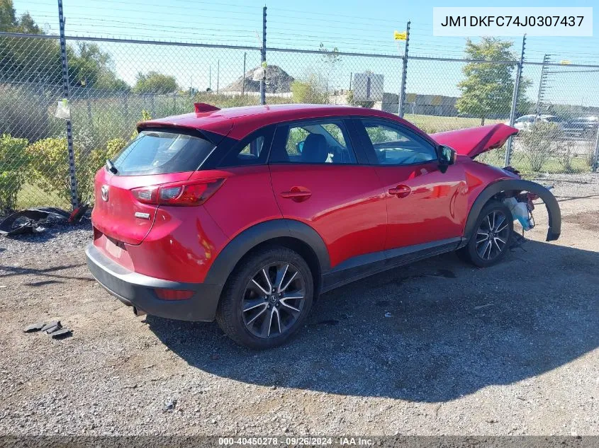 2018 Mazda Cx-3 Touring VIN: JM1DKFC74J0307437 Lot: 40450278