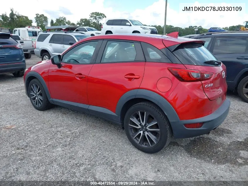 2018 Mazda Cx-3 Touring VIN: JM1DKDC78J0330109 Lot: 40472554