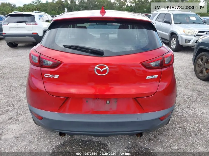 JM1DKDC78J0330109 2018 Mazda Cx-3 Touring