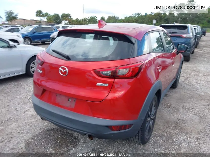 2018 Mazda Cx-3 Touring VIN: JM1DKDC78J0330109 Lot: 40472554