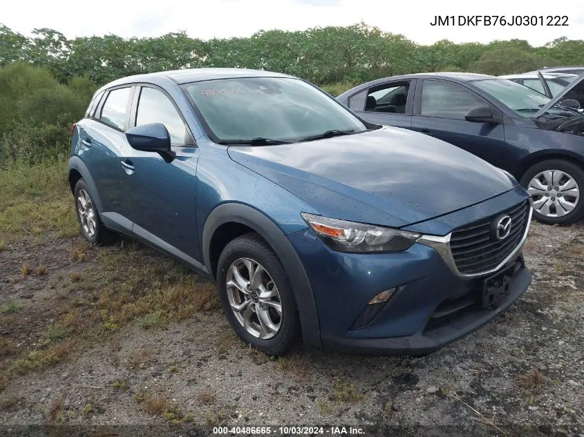 2018 Mazda Cx-3 Sport VIN: JM1DKFB76J0301222 Lot: 40486665