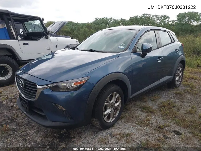 2018 Mazda Cx-3 Sport VIN: JM1DKFB76J0301222 Lot: 40486665