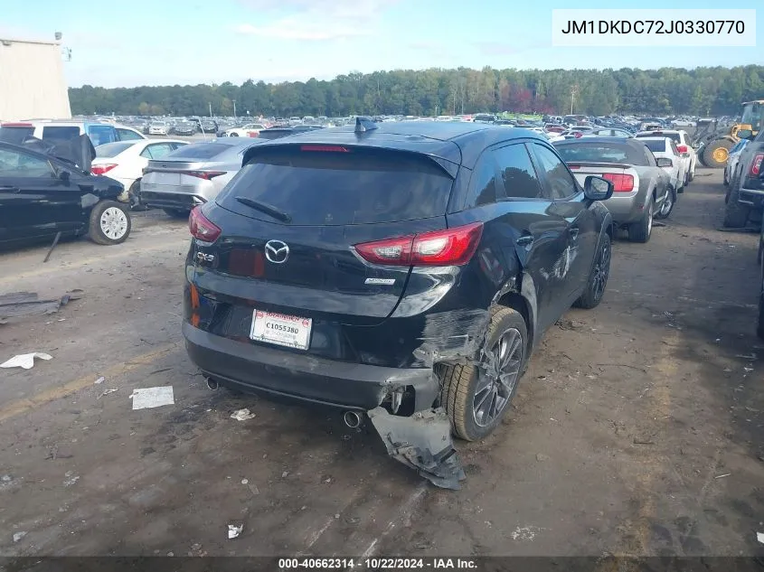 2018 Mazda Cx-3 Touring VIN: JM1DKDC72J0330770 Lot: 40662314