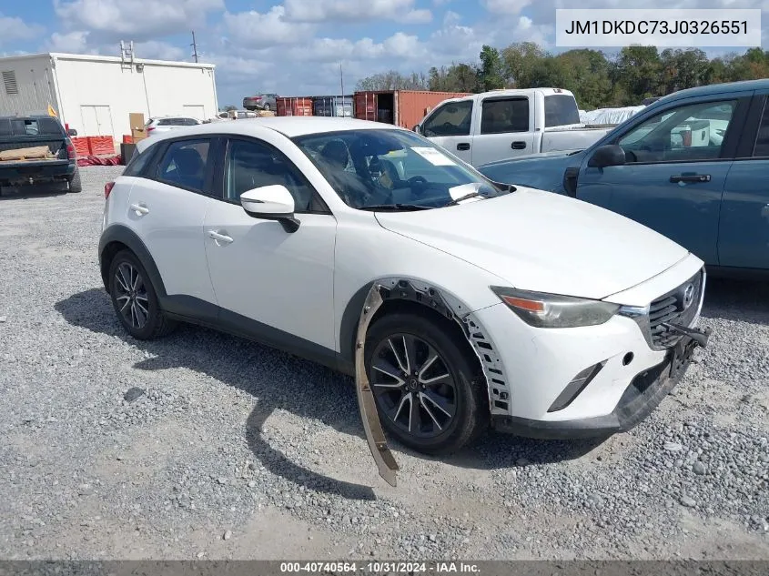 2018 Mazda Cx-3 Touring VIN: JM1DKDC73J0326551 Lot: 40740564