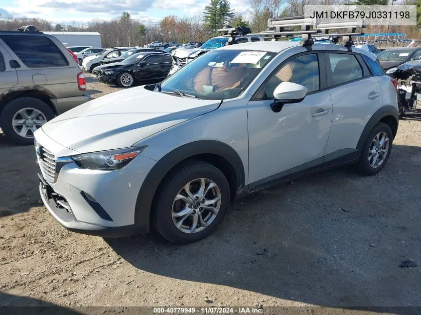 2018 Mazda Cx-3 Sport VIN: JM1DKFB79J0331198 Lot: 40779949