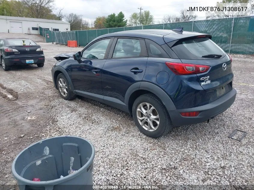 2018 Mazda Cx-3 Sport VIN: JM1DKFB76J1308617 Lot: 40810848