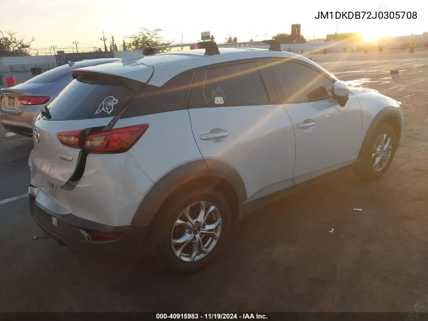 2018 Mazda Cx-3 Sport VIN: JM1DKDB72J0305708 Lot: 40915983