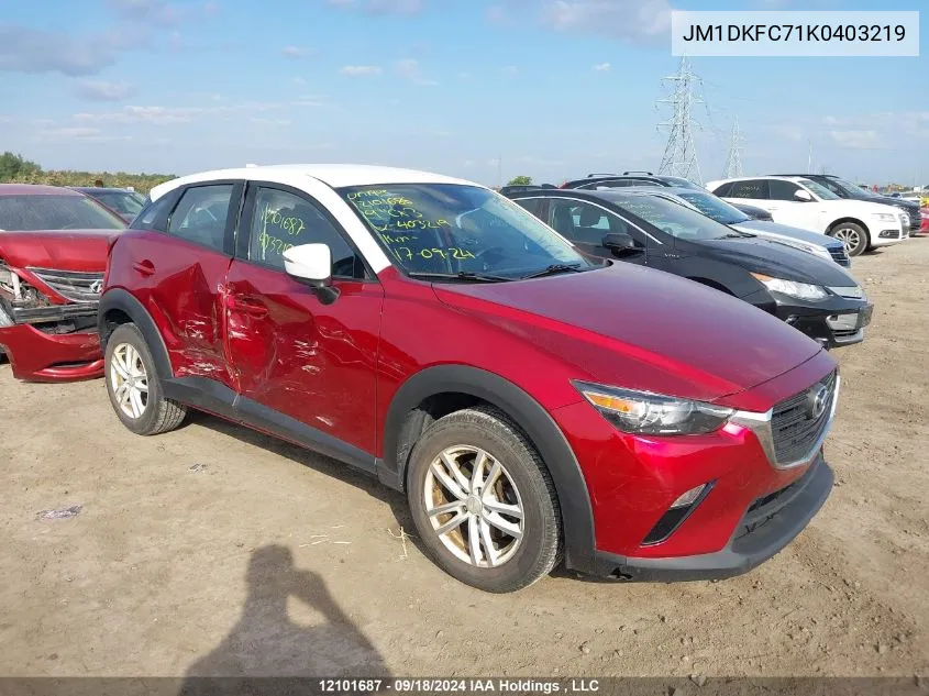 JM1DKFC71K0403219 2019 Mazda Cx-3