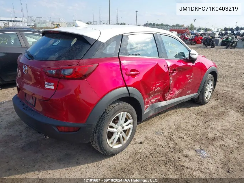 JM1DKFC71K0403219 2019 Mazda Cx-3