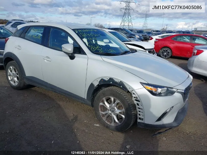 2019 Mazda Cx-3 VIN: JM1DKFC77K0405086 Lot: 12145363