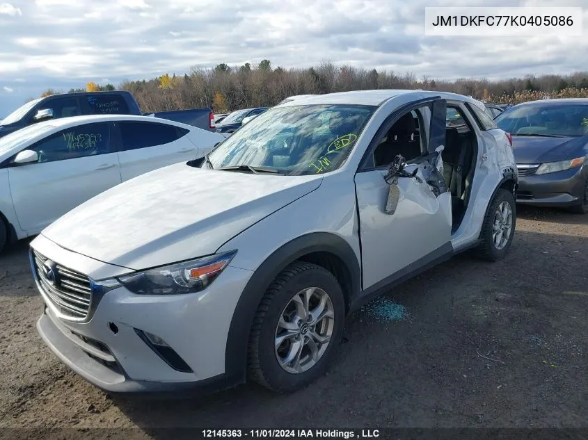 2019 Mazda Cx-3 VIN: JM1DKFC77K0405086 Lot: 12145363