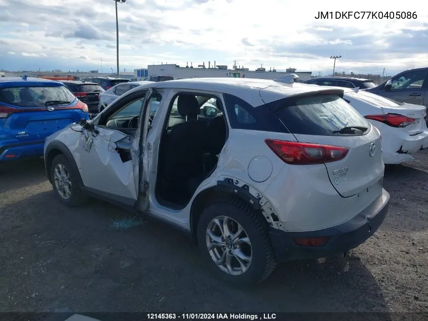 2019 Mazda Cx-3 VIN: JM1DKFC77K0405086 Lot: 12145363