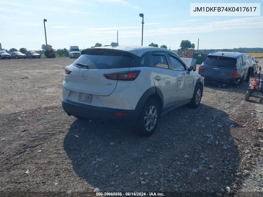 2019 Mazda Cx-3 Sport VIN: JM1DKFB74K0417617 Lot: 39660856