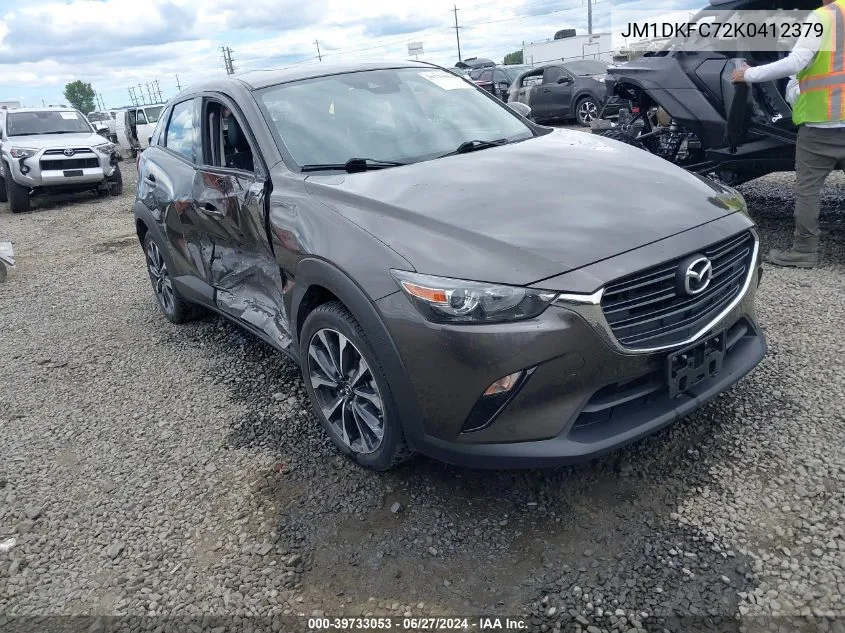 JM1DKFC72K0412379 2019 Mazda Cx-3 Touring