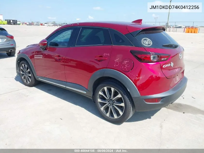 2019 Mazda Cx-3 Grand Touring VIN: JM1DKDD74K0412256 Lot: 40044105