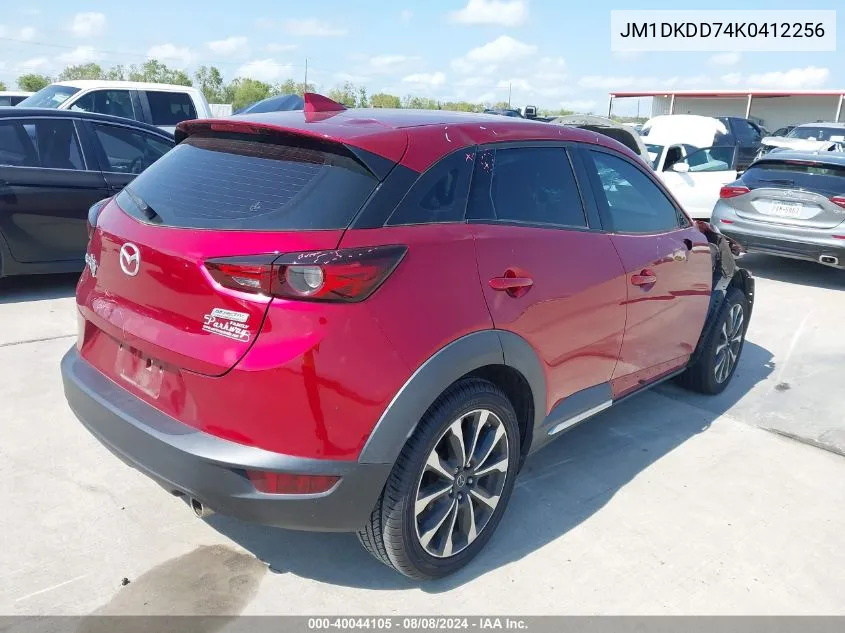 2019 Mazda Cx-3 Grand Touring VIN: JM1DKDD74K0412256 Lot: 40044105