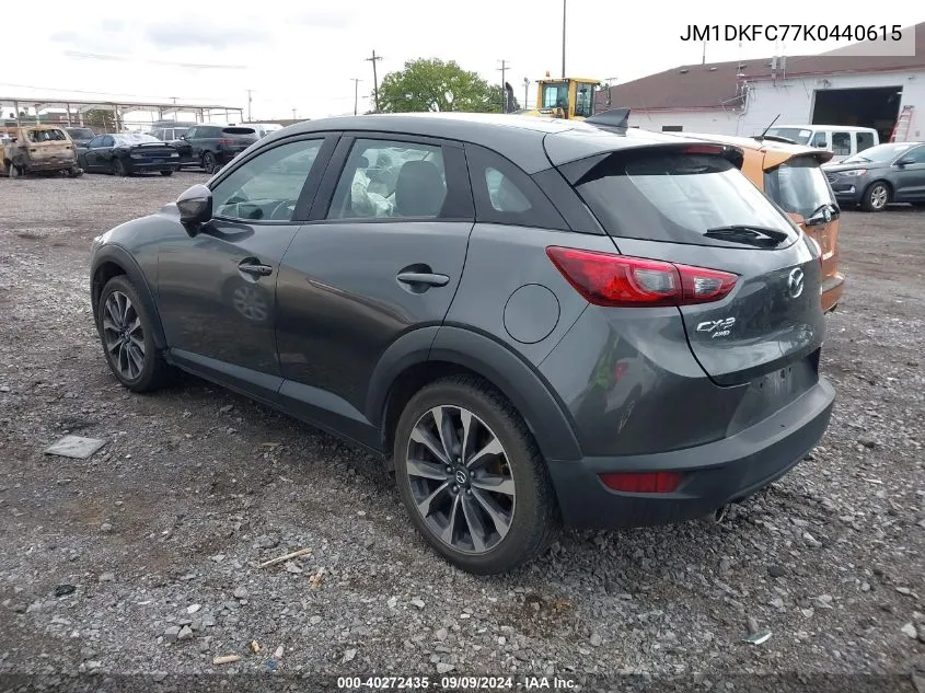 2019 Mazda Cx-3 Touring VIN: JM1DKFC77K0440615 Lot: 40272435